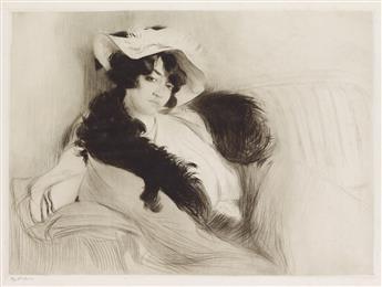 EDGAR CHAHINE Two drypoints.